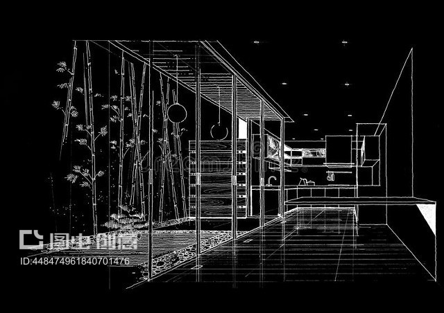 室內(nèi)建筑景觀草圖 設(shè)計與裝潢的藝術(shù)結(jié)合